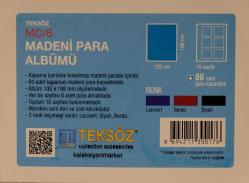 TEKSÖZ MC/6 Madeni Para Albümü Kapamalı 60 Adetlik Siyah