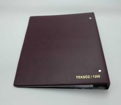 Teksöz 1200 Kağıt Para Albümü +10 adet sayfasıyla - Sırtı 3cm Bordo Renk