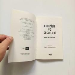 METAFİZİK VE SOSYOLOJİ (2. EL)