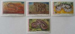 1991 DÜNYA ÇEVRE GÜNÜ YILANLAR SERİSİ MNH TAM SERİ YY1LL2 2024 KATALOK DEĞERİ;575.00TL