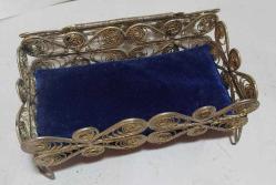 P66----GÜMÜŞ KAPLAMA TELKARİ KUTU