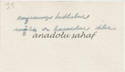 Kartvizit: Hasan Sakin - TRT Genel Müdürlüğü Verici İşletmeleri Dairesi, Ankara