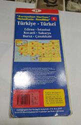 Efemera - R39- TÜRKİYE KARAYOLLARI HARİTASI-MARMARA BÖLGESİ - kitantik - kitaLog