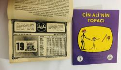 19 Şubat 1983 hediyelik orijinal Diyanet takvim yaprağı (Cin Ali kitabı hediyeli:)