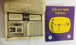 20 Şubat 1983 hediyelik orijinal Diyanet takvim yaprağı (Cin Ali kitabı hediyeli:)