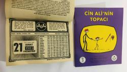21 Şubat 1983 hediyelik orijinal Diyanet takvim yaprağı (Cin Ali kitabı hediyeli:)