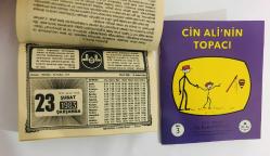 23 Şubat 1983 hediyelik orijinal Diyanet takvim yaprağı (Cin Ali kitabı hediyeli:)