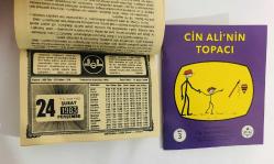 24 Şubat 1983 hediyelik orijinal Diyanet takvim yaprağı (Cin Ali kitabı hediyeli:)