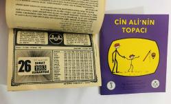 26 Şubat 1983 hediyelik orijinal Diyanet takvim yaprağı (Cin Ali kitabı hediyeli:)