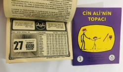 27 Şubat 1983 hediyelik orijinal Diyanet takvim yaprağı (Cin Ali kitabı hediyeli:)