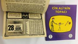 28 Şubat 1983 hediyelik orijinal Diyanet takvim yaprağı (Cin Ali kitabı hediyeli:)