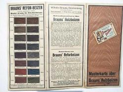 Braun39s Holzbeize / Braun kumaş boyaları, katalog - Efemera