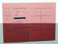 1950 - 54 / Cankurtaran Seçmen kartı - Efemera