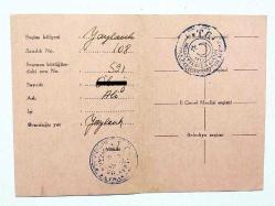 Kırıkkale Yaylacık / Seçmen kartı - Efemera