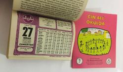 27 Nisan 1985 hediyelik orijinal Diyanet takvim yaprağı (Cin Ali kitabı hediyeli:)