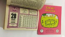 28 Nisan 1985 hediyelik orijinal Diyanet takvim yaprağı (Cin Ali kitabı hediyeli:)