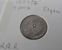 1327-7 SULTAN MEHMET ELGAZİ REŞAT ORİJİNAL 5 PARA ÇİL EN NADİRİ AA2BB1