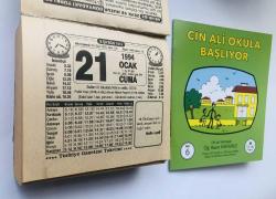 21 Ocak 1994 hediyelik orijinal Türkiye gazetesi takvim yaprağı (Cin Ali kitabı hediyeli:)