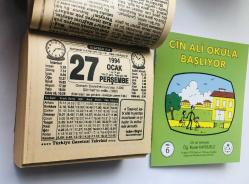27 Ocak 1994 hediyelik orijinal Türkiye gazetesi takvim yaprağı (Cin Ali kitabı hediyeli:)