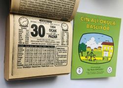 30 Ocak 1994 hediyelik orijinal Türkiye gazetesi takvim yaprağı (Cin Ali kitabı hediyeli:)