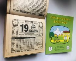 19 Şubat 1994 hediyelik orijinal Türkiye gazetesi takvim yaprağı (Cin Ali kitabı hediyeli:)