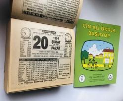 20 Şubat 1994 hediyelik orijinal Türkiye gazetesi takvim yaprağı (Cin Ali kitabı hediyeli:)