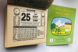 25 Şubat 1994 hediyelik orijinal Türkiye gazetesi takvim yaprağı (Cin Ali kitabı hediyeli:)