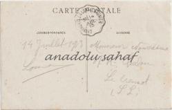 Les Planches en Montagne, 1913 / Fransız Postasından Geçmiş, Ön Yüzü Pullu, Ön ve Arka Yüzü Damgalı