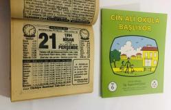 21 Nisan 1994 hediyelik orijinal Türkiye gazetesi takvim yaprağı (Cin Ali kitabı hediyeli:)