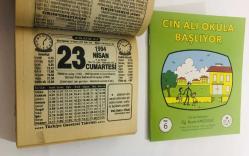 23 Nisan 1994 hediyelik orijinal Türkiye gazetesi takvim yaprağı (Cin Ali kitabı hediyeli:)