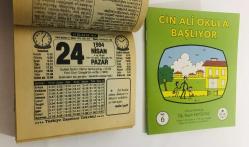 24 Nisan 1994 hediyelik orijinal Türkiye gazetesi takvim yaprağı (Cin Ali kitabı hediyeli:)