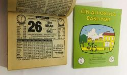 26 Nisan 1994 hediyelik orijinal Türkiye gazetesi takvim yaprağı (Cin Ali kitabı hediyeli:)