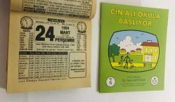 24 Mart 1994 hediyelik orijinal Türkiye gazetesi takvim yaprağı (Cin Ali kitabı hediyeli:)