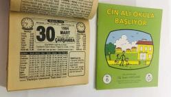 30 Mart 1994 hediyelik orijinal Türkiye gazetesi takvim yaprağı (Cin Ali kitabı hediyeli:)
