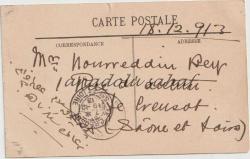 Paris - La Tour Saint Jacques, 1913 / Fransız Postasından Geçmiş, Ön Yüzü Pullu, Ön ve Arka Yüzü Damgalı