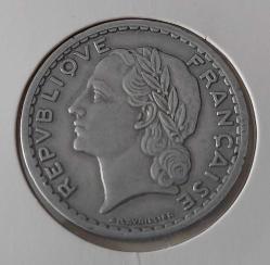 1947 FRANSA 5 FRANK B HARFLİ ORİJİNAL MADENİ PARASI RR2Y2 NADİRDİR