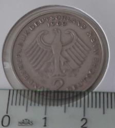 1969 ALMANYA 2 DEUTSCHE MARK ORİJİNAL MADENİ PARASI ÇİL DD2BB2 NADİRDİR