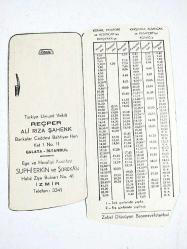 Reçper Ali Rıza Şahenk - Suphi Erkin ve şürekası / Ready Buz dolapları - Karton reklam