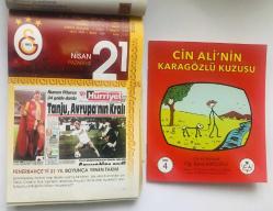 21 Nisan 2008 hediyelik orijinal Galatasaray takvim yaprağı (Cin Ali kitabı hediyeli:)