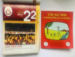 22 Nisan 2008 hediyelik orijinal Galatasaray takvim yaprağı (Cin Ali kitabı hediyeli:)