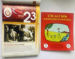 23 Nisan 2008 hediyelik orijinal Galatasaray takvim yaprağı (Cin Ali kitabı hediyeli:)