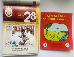 28 Nisan 2008 hediyelik orijinal Galatasaray takvim yaprağı (Cin Ali kitabı hediyeli:)