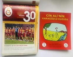 30 Nisan 2008 hediyelik orijinal Galatasaray takvim yaprağı (Cin Ali kitabı hediyeli:)