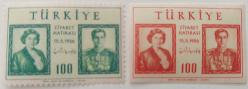 1956 İRAN HÜKÜMDARLARININ TÜRKİYEYİ ZİYARETLERİ PULLARI ORİJİNAL MNH TAM SERİ aa1zz1 NADİRDİR