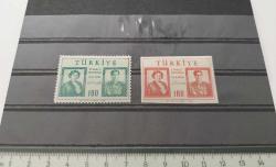 1956 İRAN HÜKÜMDARLARININ TÜRKİYEYİ ZİYARETLERİ PULLARI ORİJİNAL MNH TAM SERİ aa1zz1 NADİRDİR
