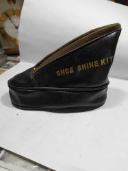 K103-----SHOE SHINE KIT AYAKKABI ŞEKLİNDE SUNİ DERİ ÇANTA