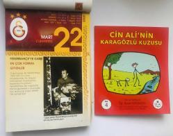 22 Mart 2008 hediyelik orijinal Galatasaray takvim yaprağı (Cin Ali kitabı hediyeli:)