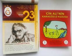 23 Mart 2008 hediyelik orijinal Galatasaray takvim yaprağı (Cin Ali kitabı hediyeli:)