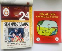 24 Mart 2008 hediyelik orijinal Galatasaray takvim yaprağı (Cin Ali kitabı hediyeli:)