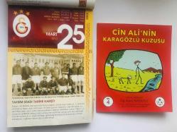 25 Mart 2008 hediyelik orijinal Galatasaray takvim yaprağı (Cin Ali kitabı hediyeli:)